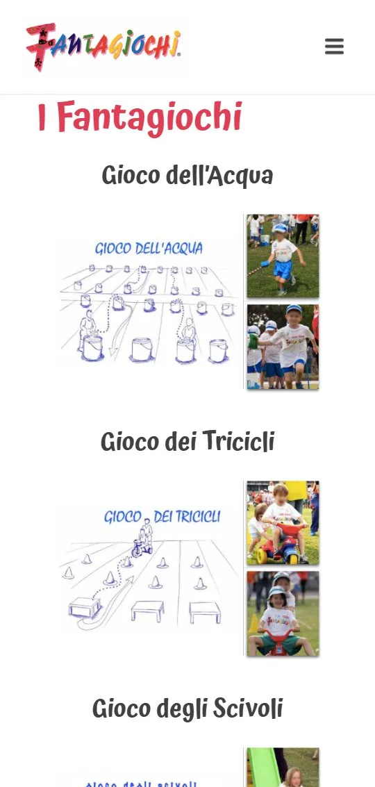 Il sito di Fantagiochi sul telefono