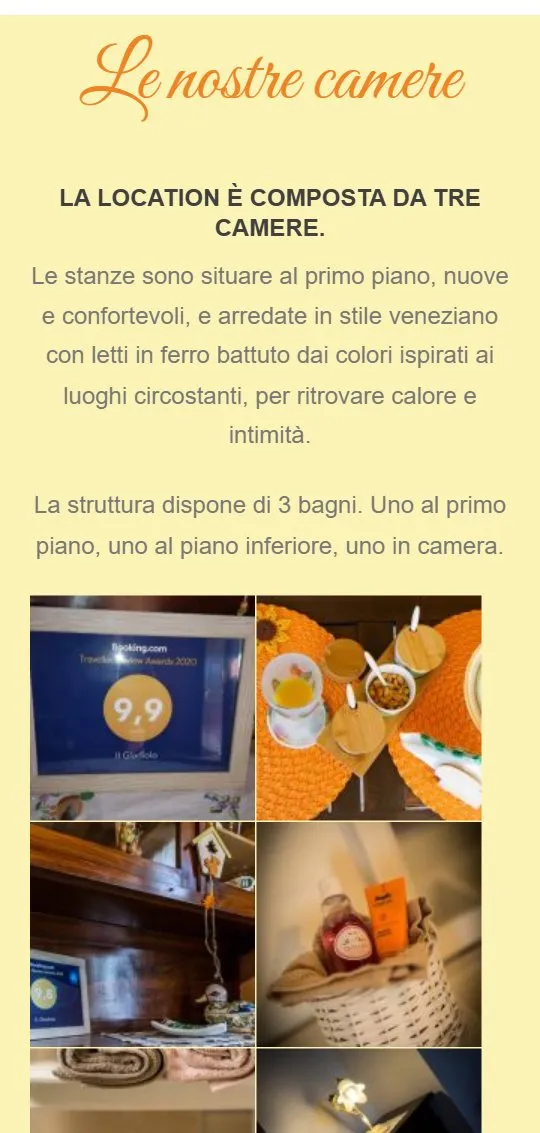 Il sito di Il Gladiolo sul telefono