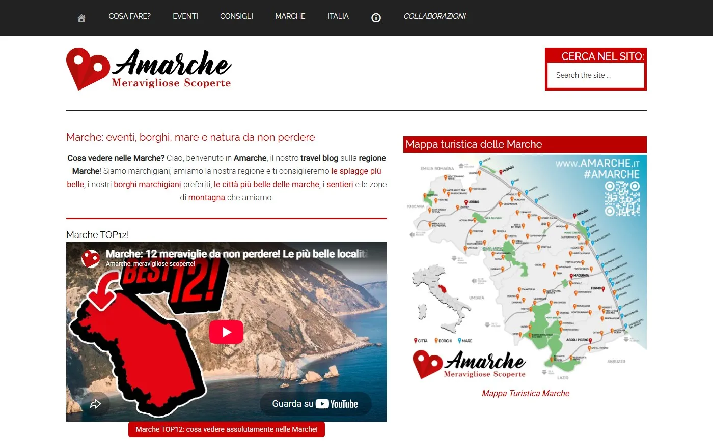 Il sito di Amarche