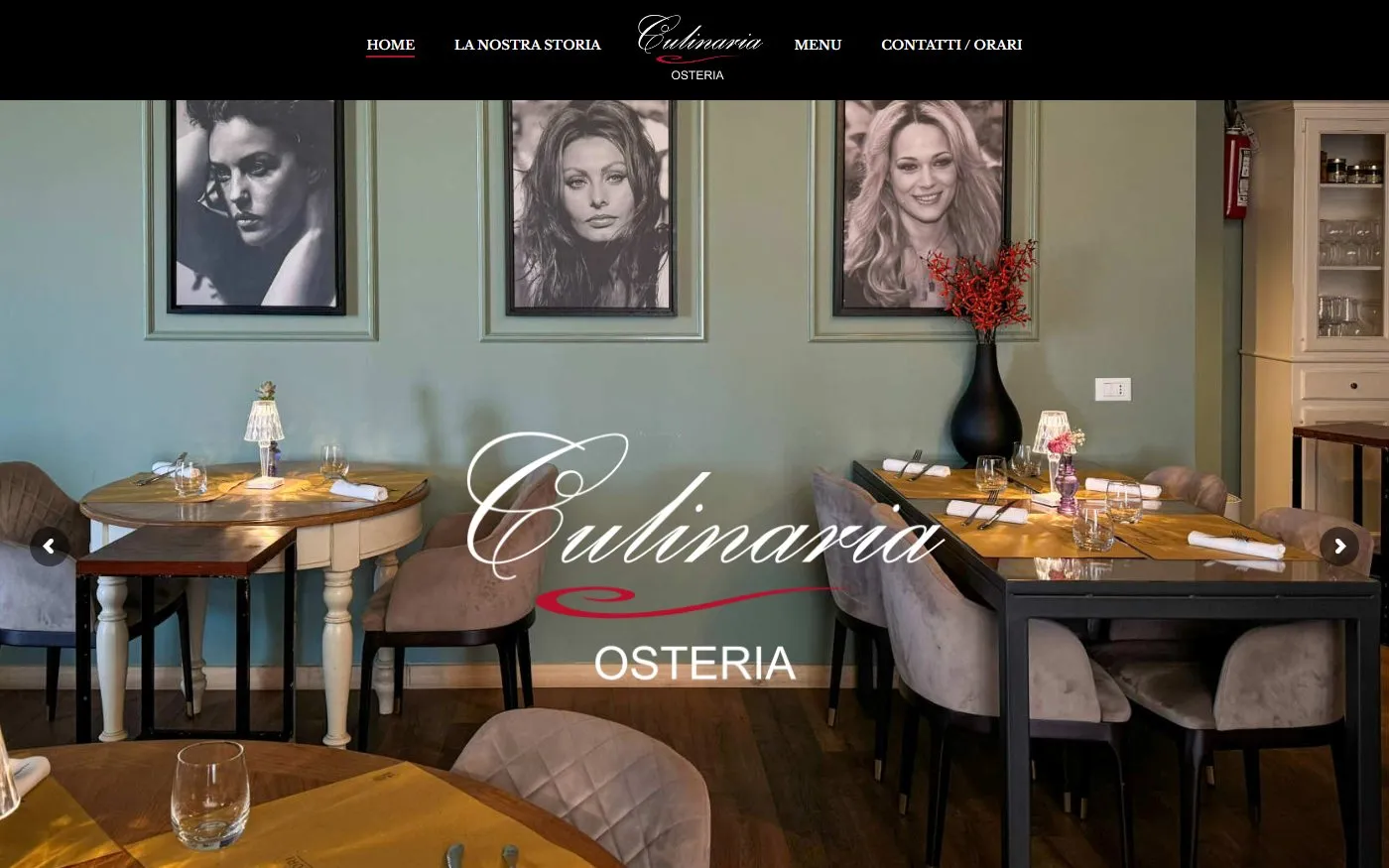 Il sito di Osteria Culinaria