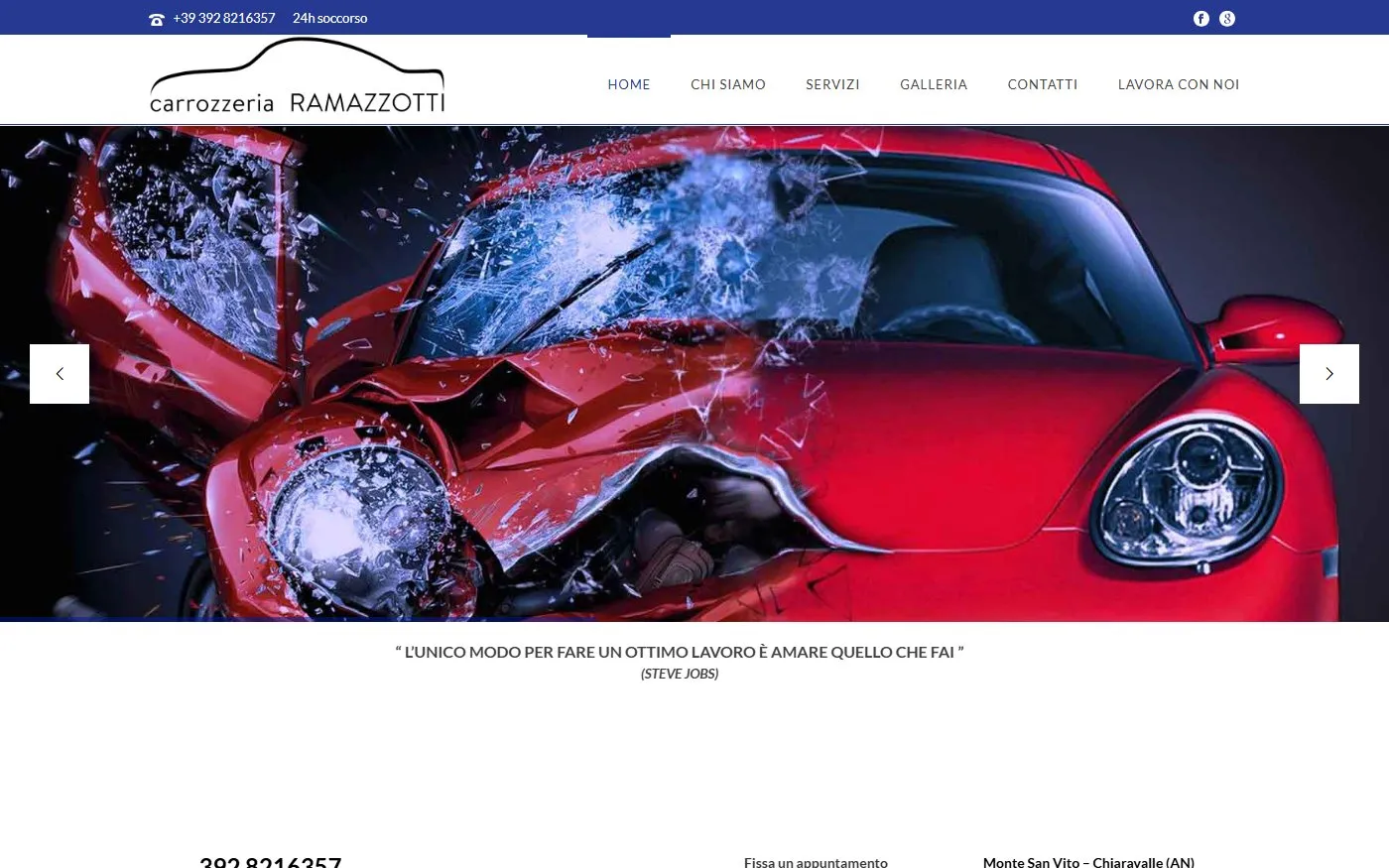 Il sito di Carrozzeria Ramazzotti